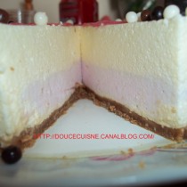 Bavarois vanille framboise