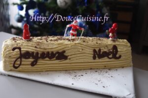 Bûche traditionnelle à la vanille