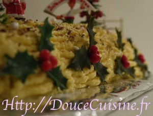 Buche de Noël à la vanille et au krisch