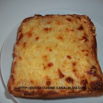 croque monsieur à la béchamel