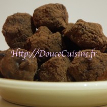 Truffes au chocolat noir