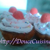 Cupcake aux fraises tagada