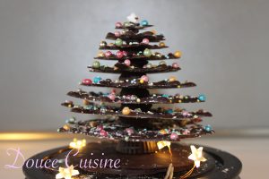 Sapins de Noël en chocolat