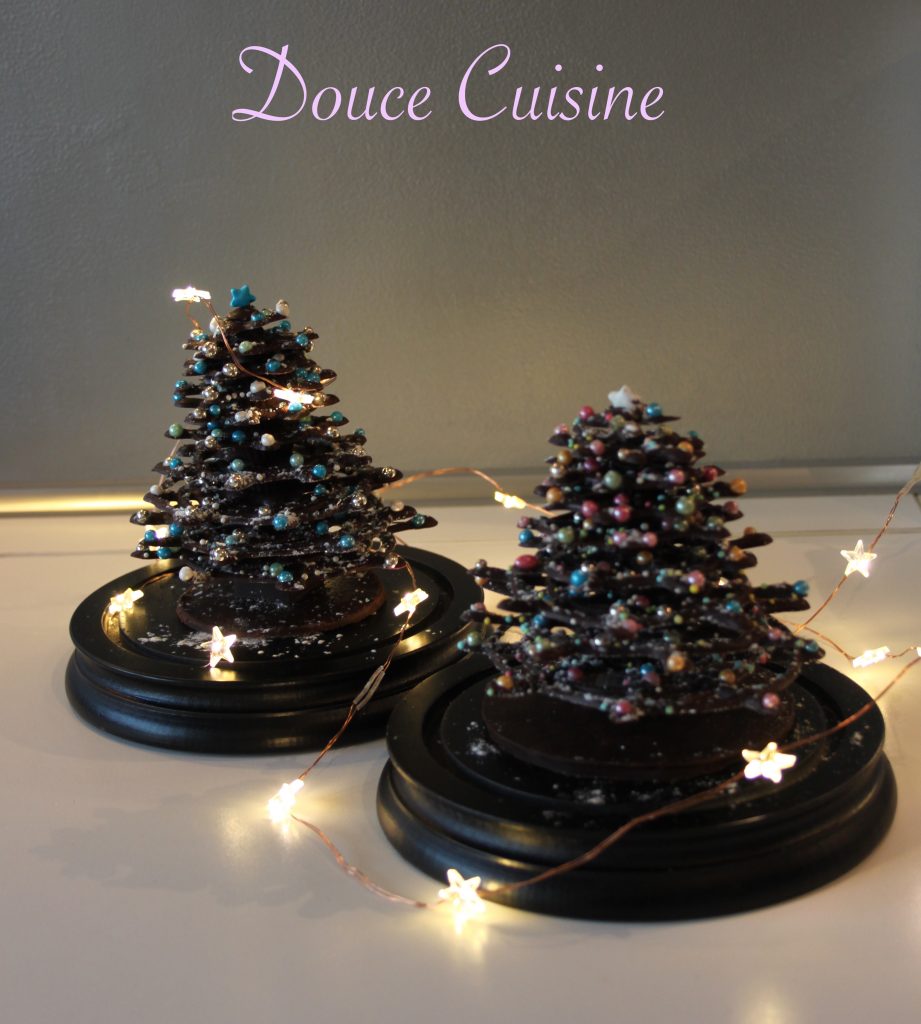 Sapins de Noël en chocolat