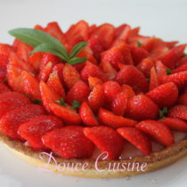 Tarte aux fraises et Verveine citronnelle