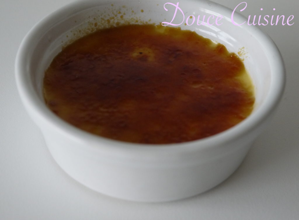 crème brûlée pour 4 personnes.