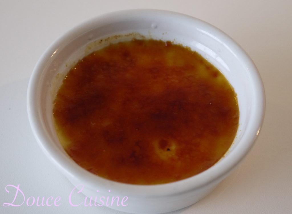 crème brûlée pour 4 personnes.