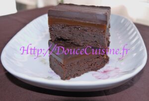 Carr&s de chocolat au caramel
