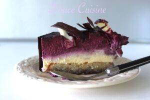 Bavarois cassis chocolat blanc