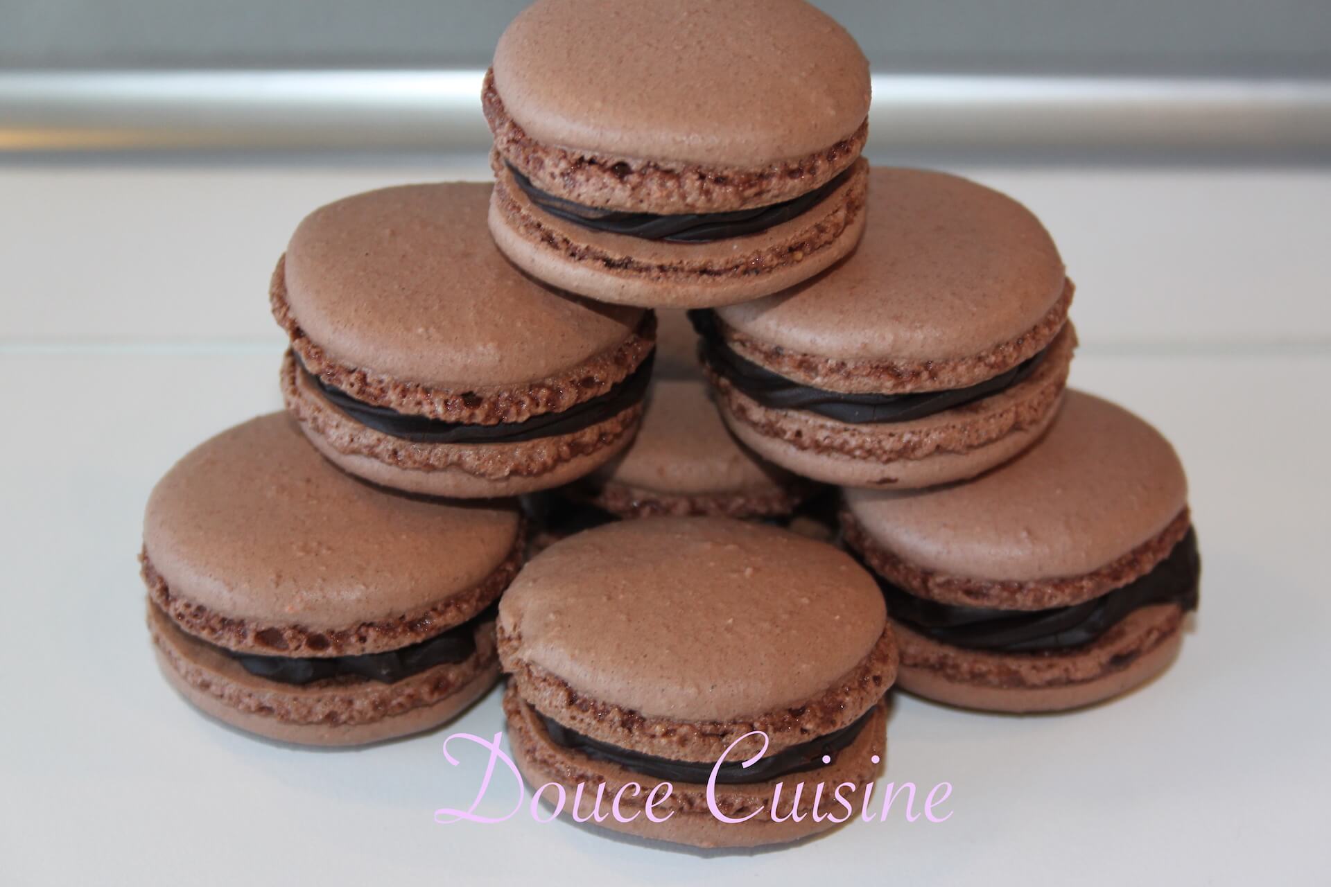Macarons au chocolat