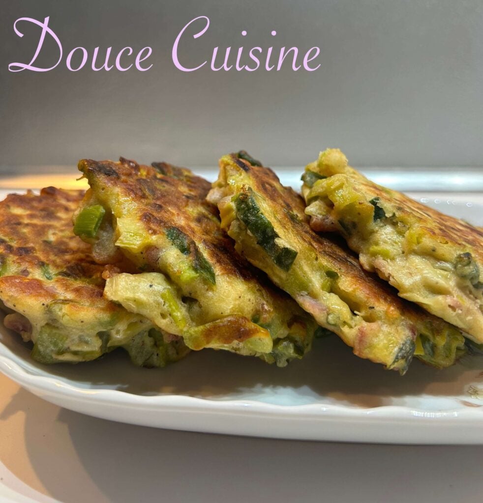 Pancakes Poireaux lardons